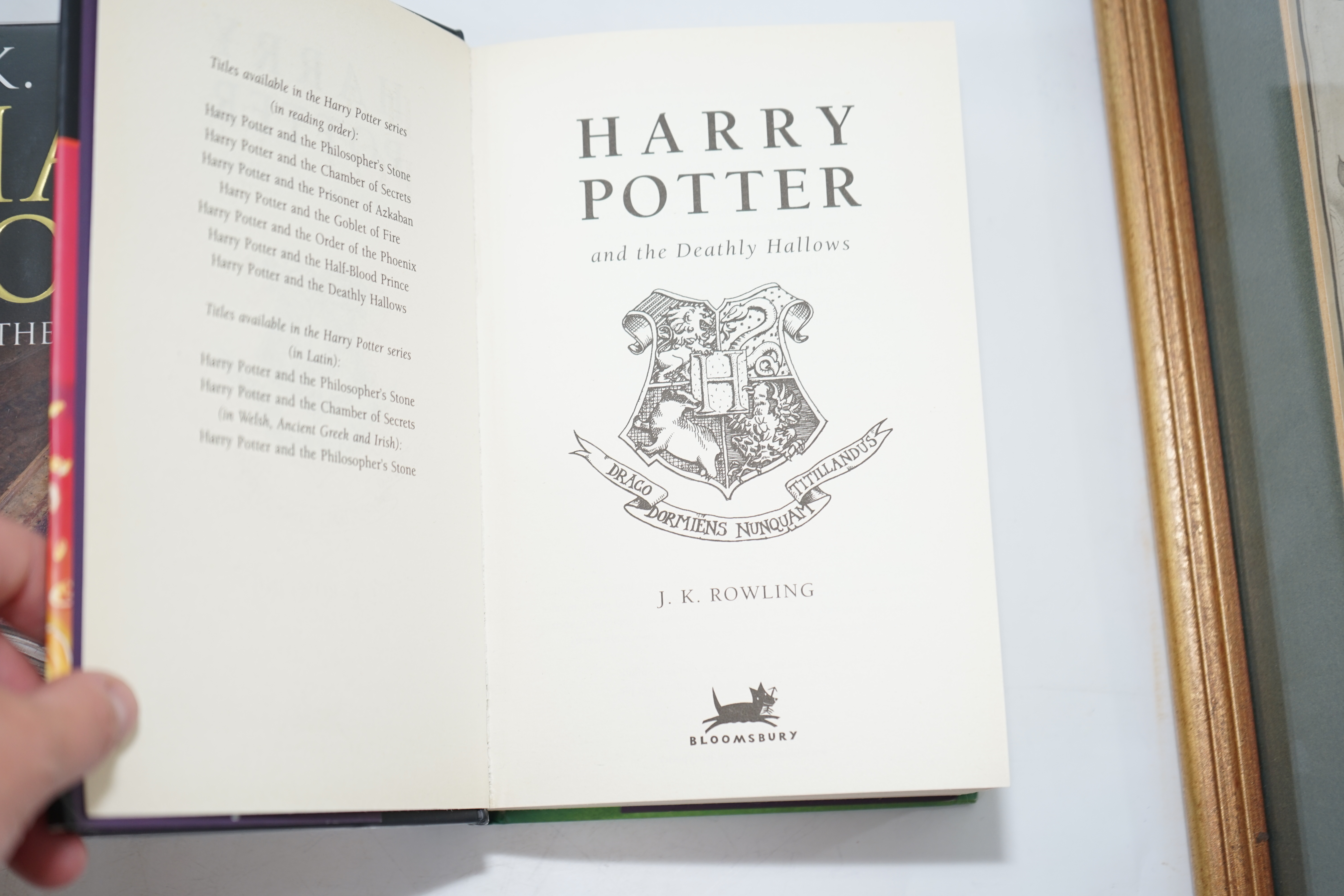 Rowling, J.K - Three works - Harry Potter and the Order of the Phoenix, 1st edition, a misbound copy - The Hogwarts High Inquisitor chapter finishes mid-sentence on p. 288; Chapter Twenty Three repeated twice, in wrong o